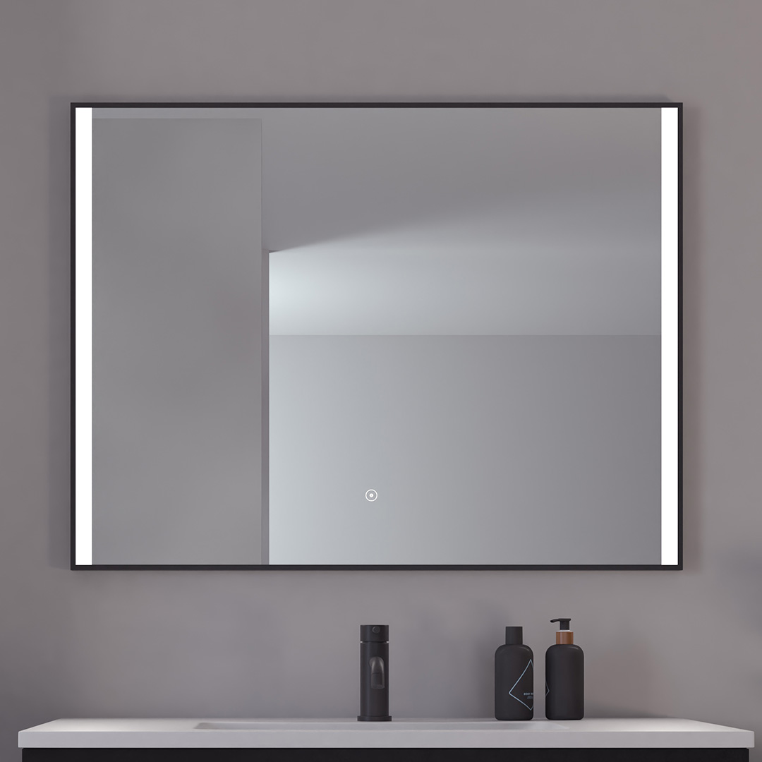 Loevschall Nyborg speil med lys 800 x 750mm | Illuminor as