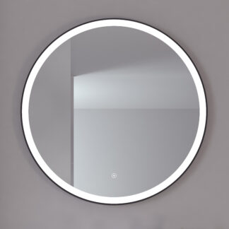 Loevschall Nyborg rund speil med lys
