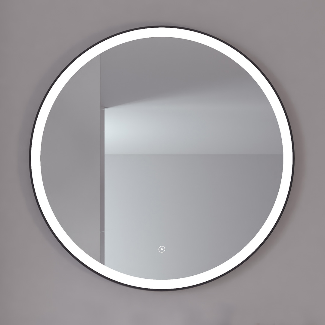 Loevschall Nyborg rund speil med lys 1000 | Illuminor as